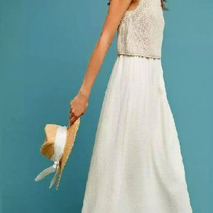 Anthropologie Layered Sweater Maxi Dress